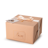 Gift box with a bow and card on a white background