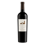 A bottle of Robert Mondavi Napa Valley Cabernet Sauvignon 2022 with a dark glass body and a cream label featuring a winery illustration, signature, and vintage year, set against a black background.
