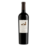 A bottle of Robert Mondavi Napa Valley Cabernet Sauvignon 2022 with a dark glass body and a cream label featuring a winery illustration, signature, and vintage year, set against a black background.