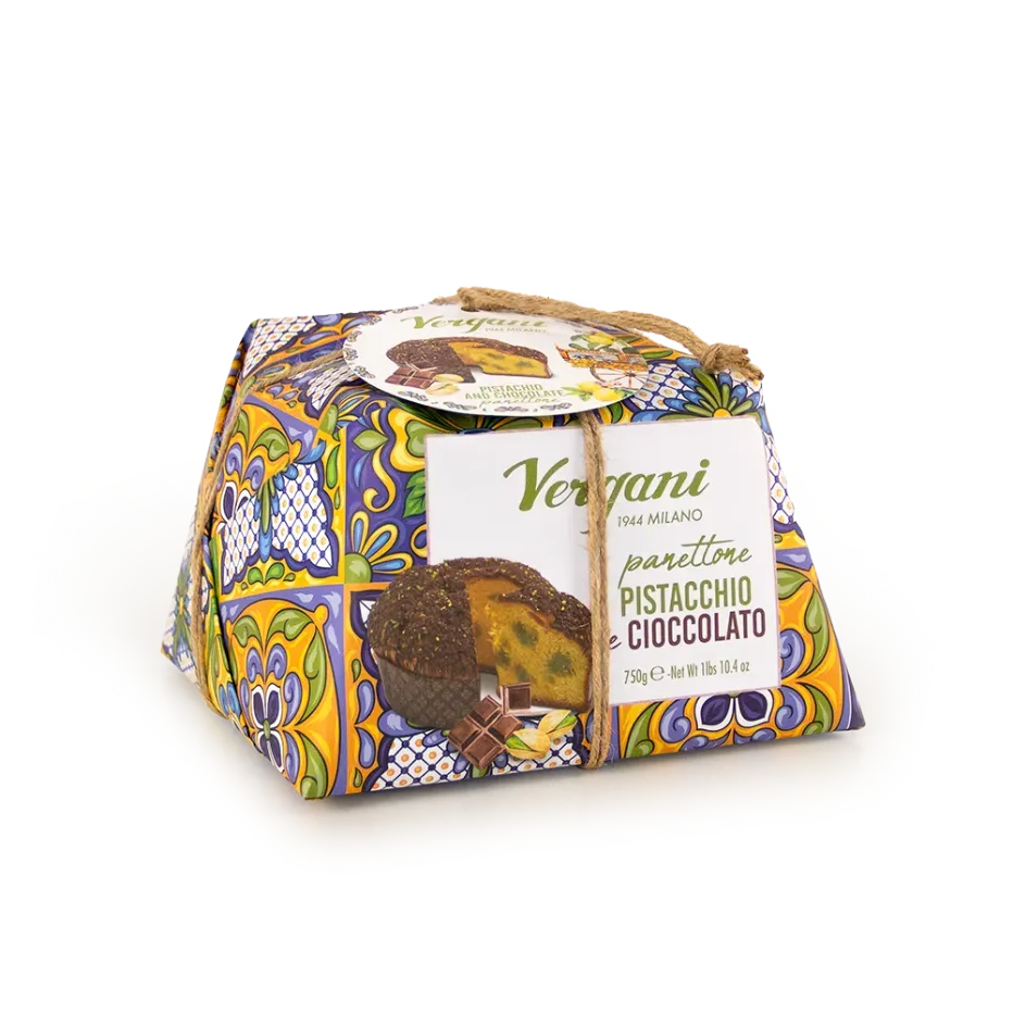 Vergani - Panettone Pistacchio e Cioccolate (Sicily Trip Collection)