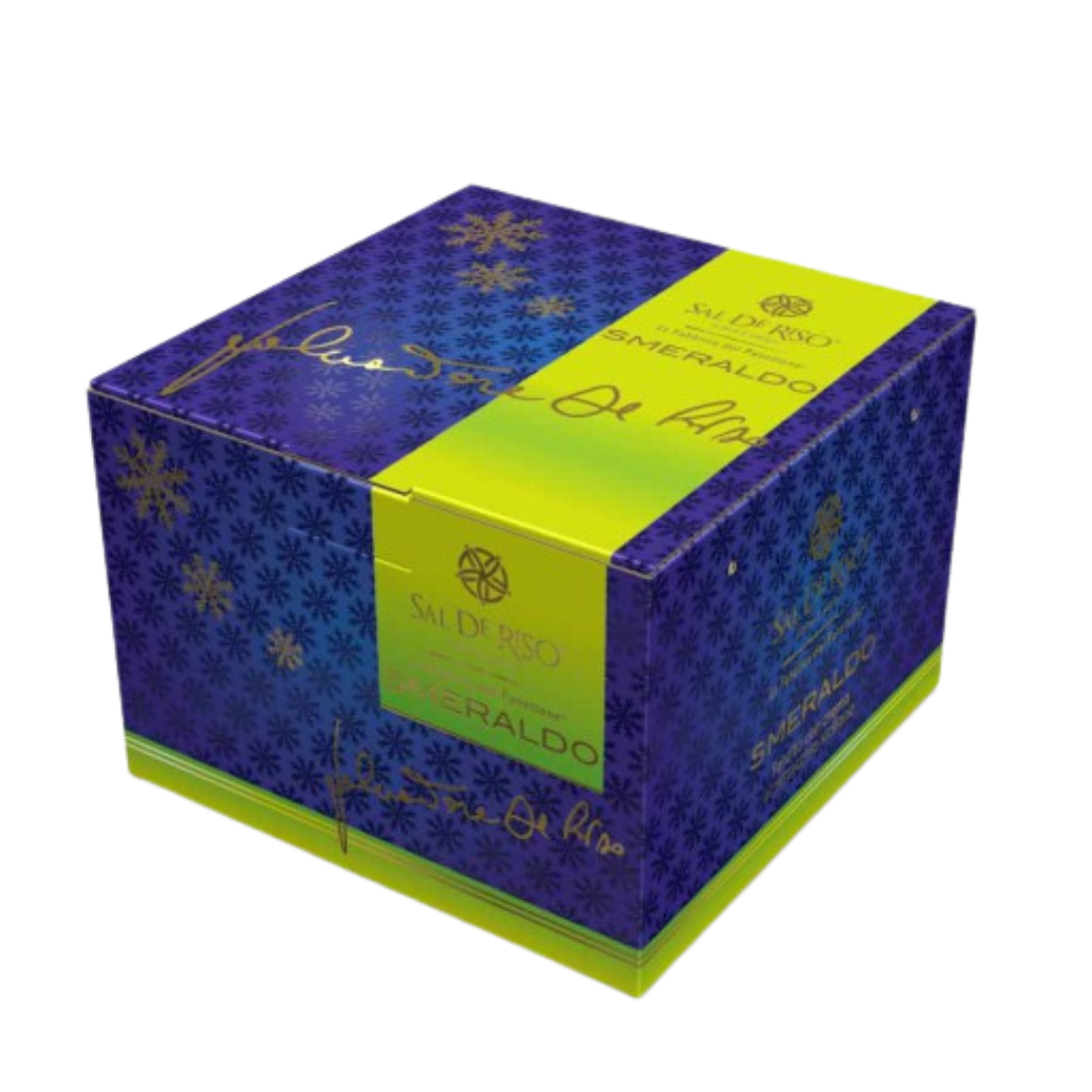 Blue and green box with 'Sal Di Pizzo' branding on a white background